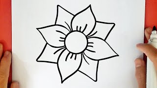 HOW TO DRAW A FLOWER