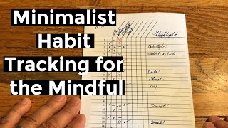 MINIMALIST HABIT TRACKING FOR THE MINDFUL