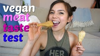 VEGAN Meat Taste Test // Drumsticks, Salmon, Fish Fillet, Spare Ribs