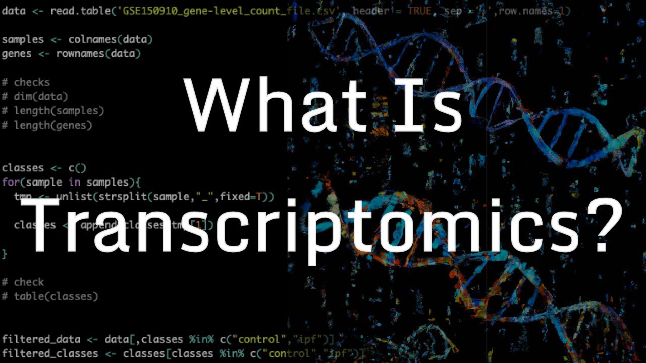 Lesson 1 What Is Transcriptomics Youtube
