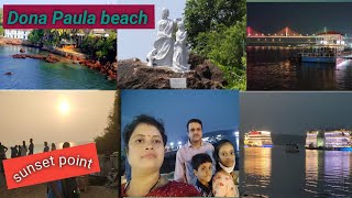 ଆଜି ବୁଲିବା Goa ର Dona Paula beach🏄।।sunset point ରେ lovers Jodi❤️।।odia lifestyle vlogs by tukuni।।