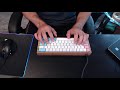 Lubed NovelKey Cream Mechanical Keyboard Sound Test