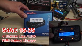 Ultra Power UP-S4AC 4 Channel 7W 1A 1S-2S LiPO LiHV NiMH NiCd Battery Charger