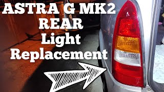 How to Replace Rear Light on OPEL VAUXHALL Astra G MK2