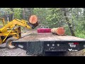 how to turn a tractor into a logging machine skidder and loader with farmi 501 winch and log forks.