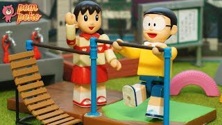 補助板なしに挑戦！のび太くんの逆上がりは成功するか？ / Nobita's  kick over training！