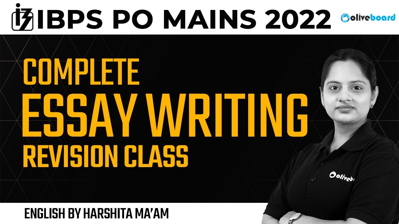 IBPS PO Mains Descriptive 2022 | Complete Essay Writing Revision Class ...