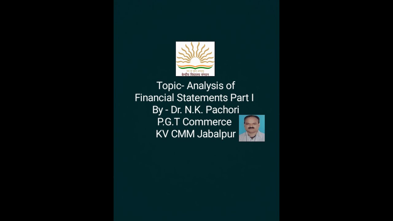 Financial Statements Analysis : Analysis Of Financial Statements Part I ...