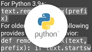 Remove a prefix from a string