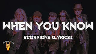 Scorpions - When You Know (Where You Come From) (Lyrics)