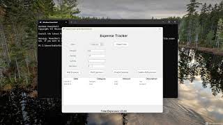 Python Personal Expense Tracker - GUI Application Demo