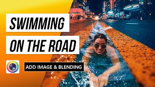 How to blend water images with Add Image and Blending tools | PhotoDirector App Tutorial #shorts