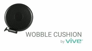 Wobble Cushion by Vive - Inflatable Balance Disk - Fitness Trainer Wobble Pad for Rehab \u0026 Exercise