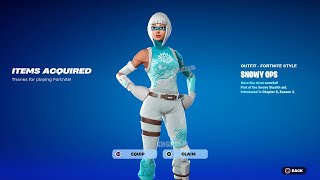 How To Get Snowy Ops Skin NOW FREE In Fortnite! (Unlock LEGO Snowy Ops Style)