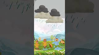 weather song for kids - it rains #shorts