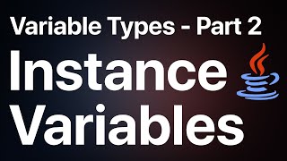 Instance Variable - JAVA Programming in Sinhala | RAVB