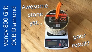 Venev OCB 800 Grit Diamond; Sharpening Water Stones TESTED!  Edge retention Victorinox Knife 20 dps