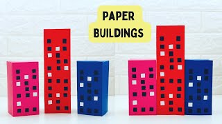 How To Make Easy Paper Building For Kids / Paper Skyscraper / Paper Craft Easy / KIDS crafts