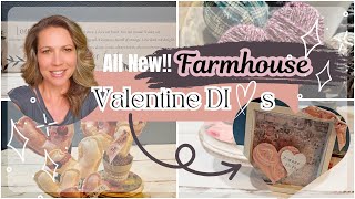 😱 NEW** Valentine DIYs and Decor!!  💗 Farmhouse Style!