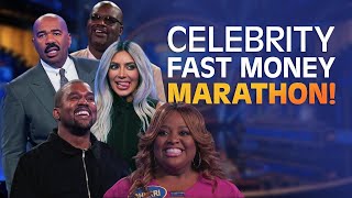 WOW! Celebrity Family Feud Season 4 FAST MONEY MARATHON! | Celebrity Family Feud