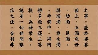 晚课《佛說阿彌陀經》 崔居士恭誦（宽屏A）