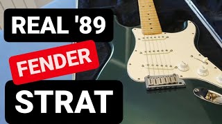 😱 REAL '89 FENDER STRAT 😱🔥 Fender Stratocaster Standard Made in USA 1989 Review ESPAÑOL