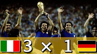 المباراة النهائية لكأس العالم 1982 : أيطاليا 1:3 ألمانيا الغربية - 📺 مهمة التعليق لخالد الحربان 🎤 ،