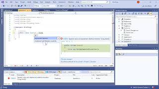 Using C# Interfaces in Visual Studio
