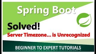 How to Solve Time zone value is unrecognized in SpringBoot, JPA, SQL