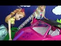 Elsa and Anna toddlers DRAW on Barbie's NEW Car! Does Barbie allow them They draw cute things