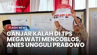 Tepat di TPS Megawati Mencoblos, Anies Unggul dari Prabowo dan Ganjar, Penghitungan Ditonton Warga