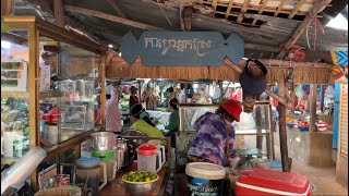 Countryside Coffee Shop in a Rural Market, Cambodia