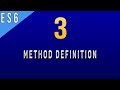What is Method Definition in Object in Javascript ES6 - 3