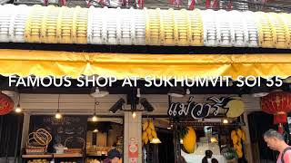 Famous Mango with sticky rice shop BKk , Thailand