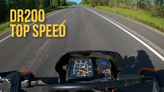 Suzuki DR200 Top Speed Run