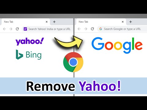 How to Change Yahoo to Google in Chrome Remove Yahoo search engine from chrome
