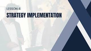 STRATEGY IMPLEMENTATION Part 1