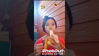 Banana with chocolate are so good #asmr #eatingshow #eating #eatingasmr #mukbang #eat #shorts