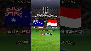 Jadwal Kualifikasi Piala Dunia 2026 Putaran 3 - Australia vs Indonesia - Jadwal Timnas Indonesia