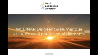 Replay Webinar - L'Intelligence Artificielle, de quoi parle-t-on réellement ?