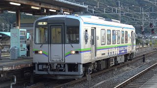 【4K】井原鉄道　普通列車IRT355形気動車　IRT355-06　清音駅発車