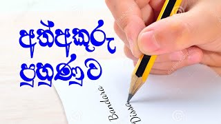 Handwriting practice ¦¦ ඉංග්‍රීසි සහ සිංහල අත්අකුරු හැඩ කරගැනීමට මෙම අභ්‍යාස කරන්න.. #handwriting