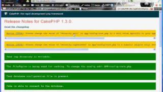 Cakephp Blog Tutorial Part 1 - Installation