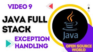 Exception Handling In Core Java | Java Full Stack Course | OSW | Video 9
