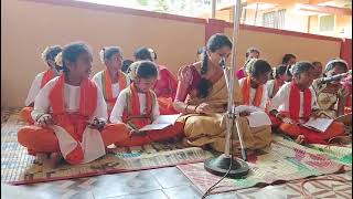 Swara Music performing Saraswathi Devi Gheetham @Puduppadi Shree Ayyappa Swamy Temple, Coorg