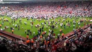 Pitch Invasion @ St.Mary's after Southampton promotion to Championship.