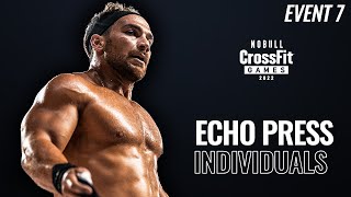 Event 7, Echo Press—2022 NOBULL CrossFit Games