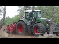 fendt 936 vario tractors in the forrest ahwi uzm 700 mulchers ready for new plant dk agriculture