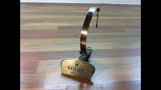 Rolex Vintage Watch Shop Display Stand Swiss Made 0165