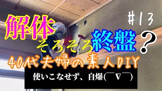 【空き家解体】解体もそろそろ終盤？なのか？ゴールは見えていないが、やり切った壁の解体！